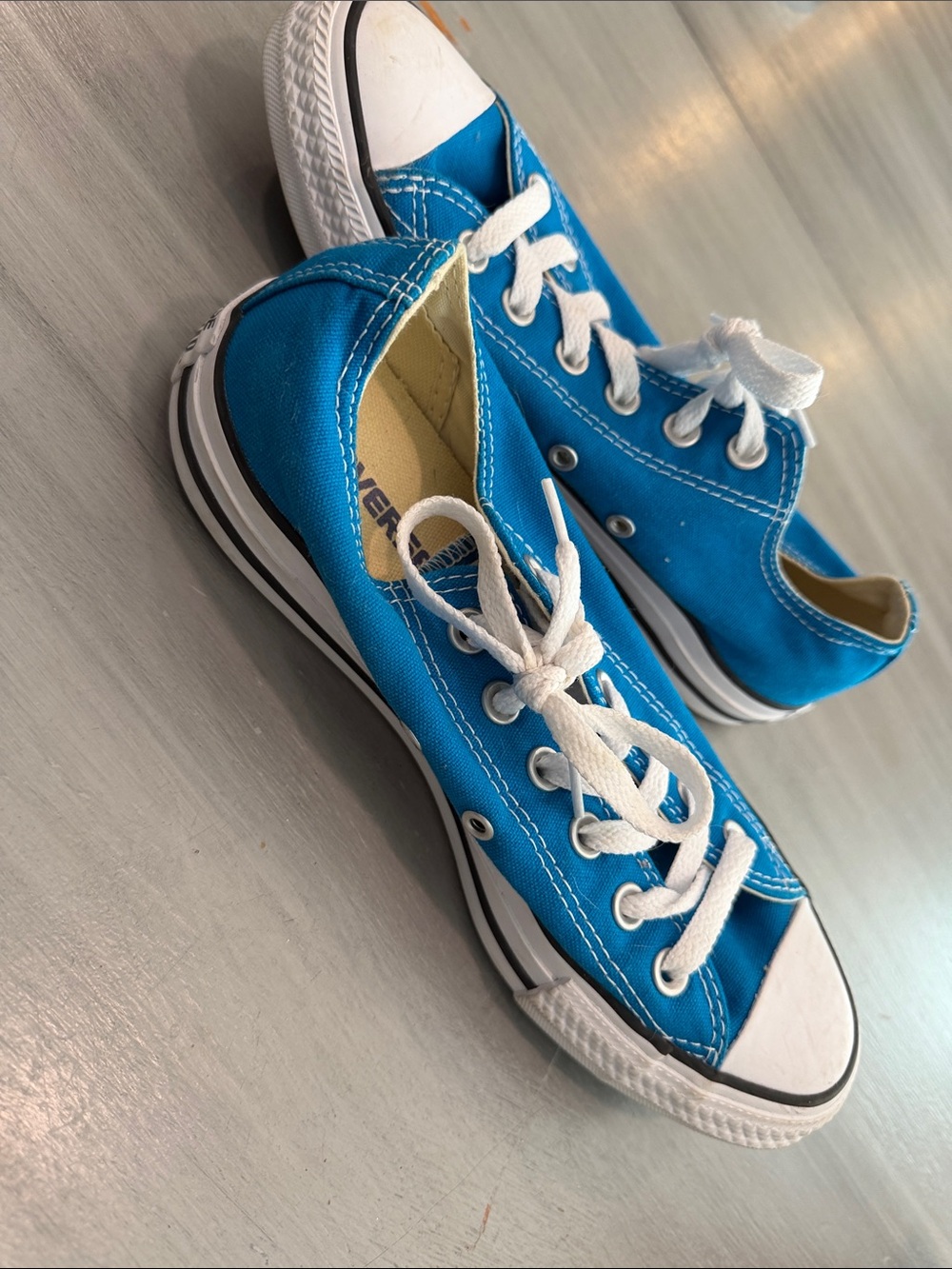 Converse Low Top Canvas Sneakers - Blue